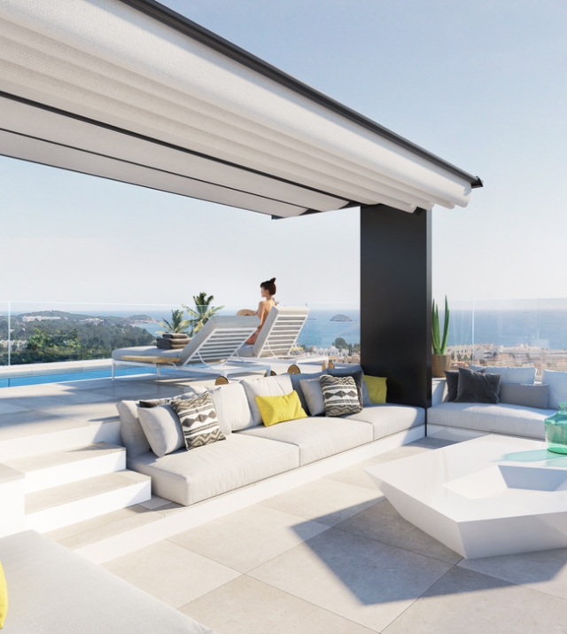 resa estates 11 villas Santa eulalia ibiza private pools render views terrace and pool .jpg